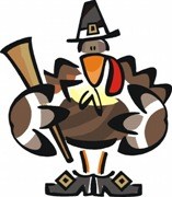 Turkey Dressed as a Pilgrim for Thanksgiving