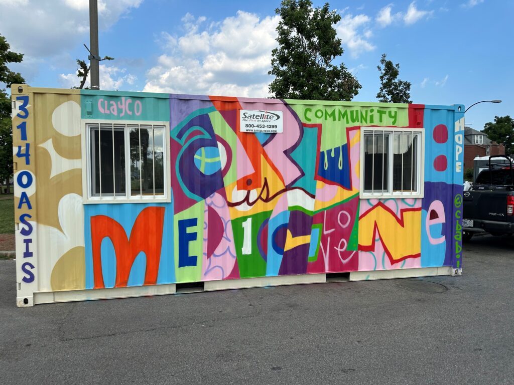 Exterior Painted Mural.