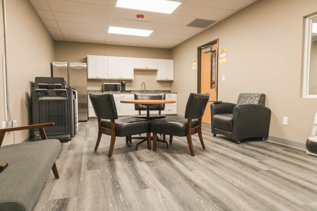 Internior Office in the Portable Classroom.