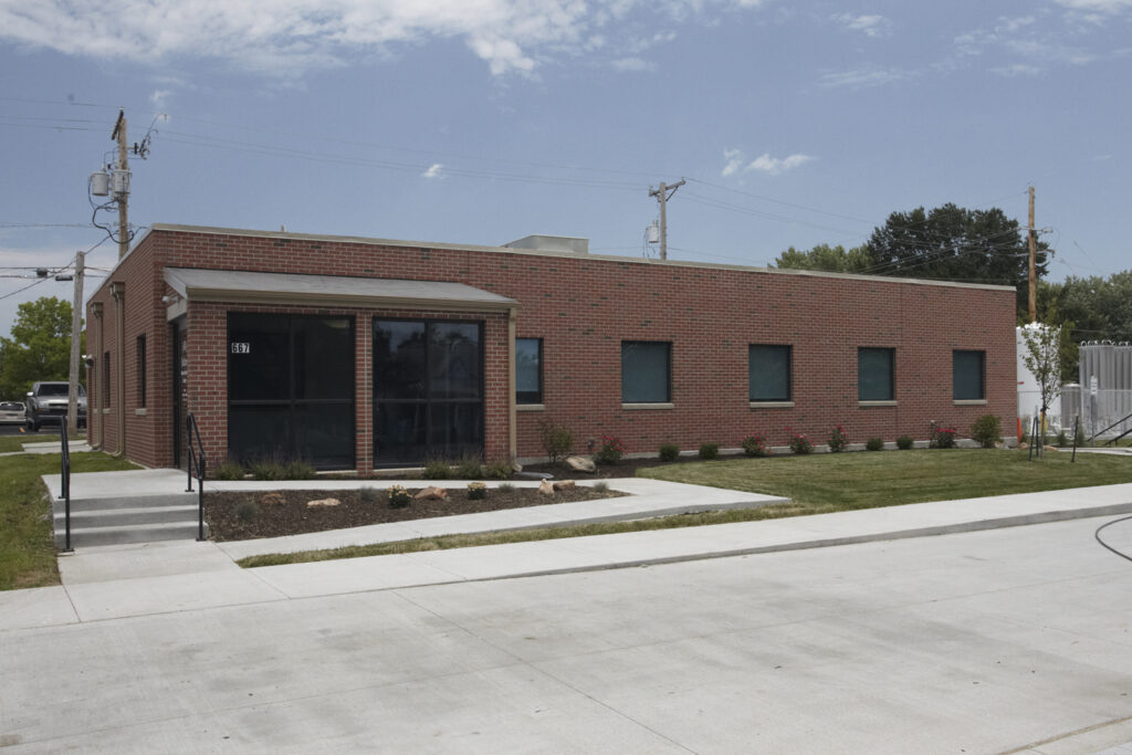 Modular building clinic exterior.