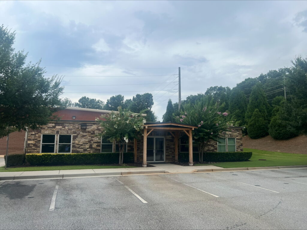 Entrance to Satellite Shelters office in Atlanta.