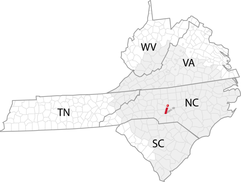 Charlotte Service Area Map 2025