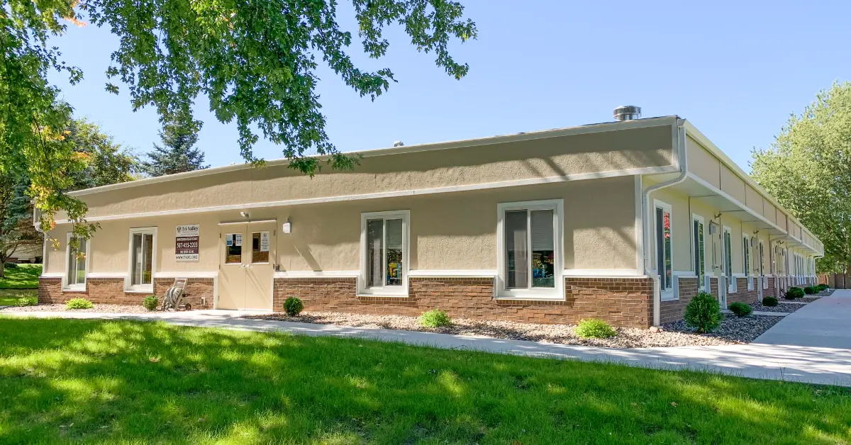 exterior of modular educational building