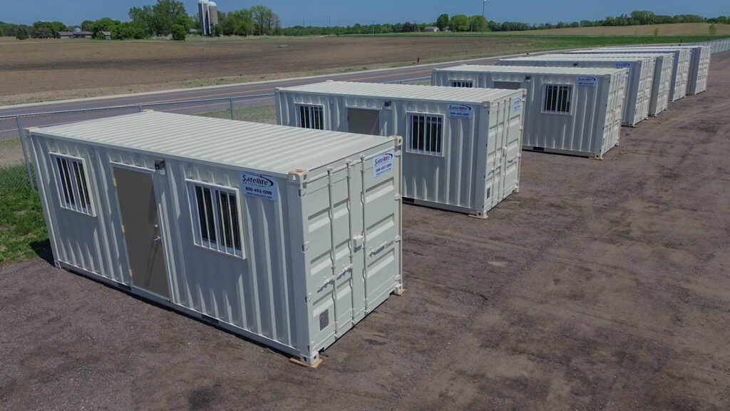 Ground Level Offices drone view.