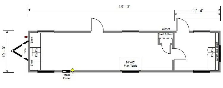 Mobile Office Floorplan.