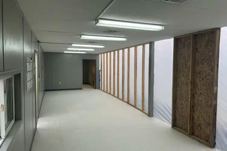 Modular Building Interior.