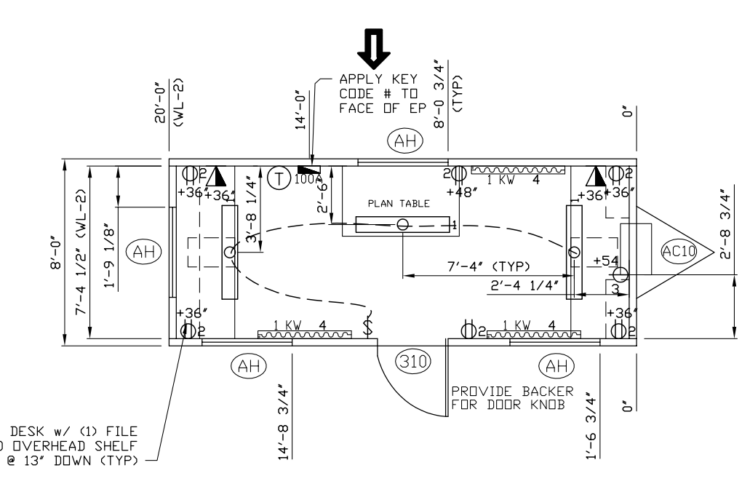 Mobile Office Floorplan.