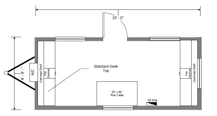 Mobile Office Floorplan.