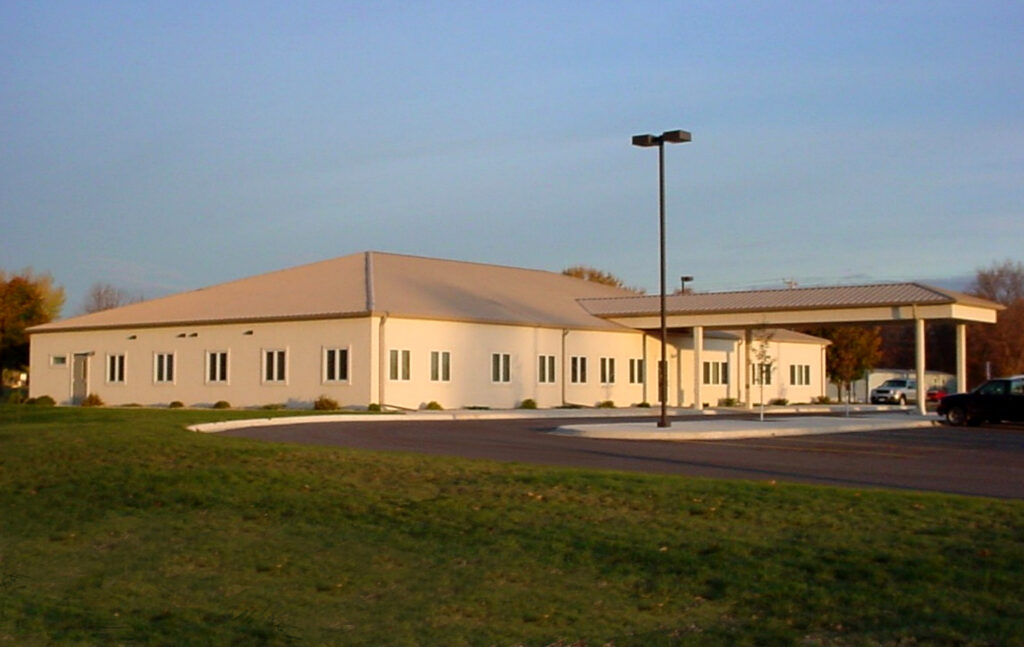 A Mobile office building that makes up an entire health center.