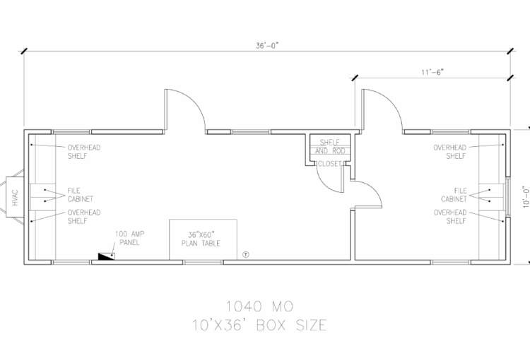 Mobile Office Floorplan