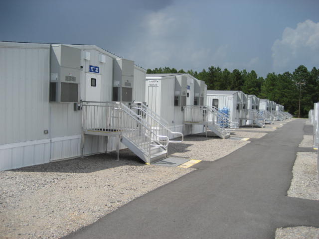 Mobile office at a data center.