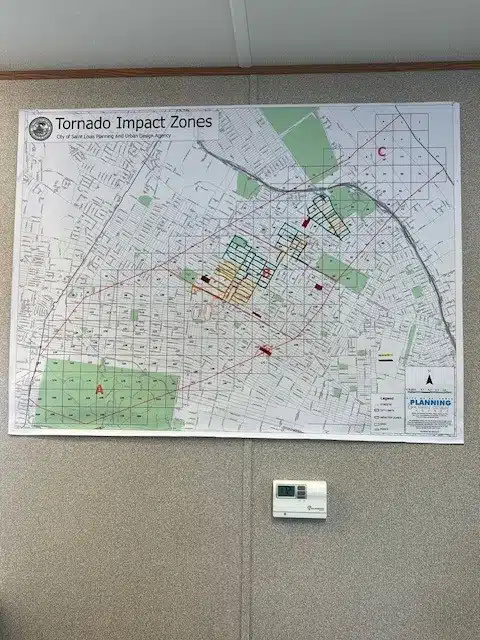 Tornado Impact Zone Map