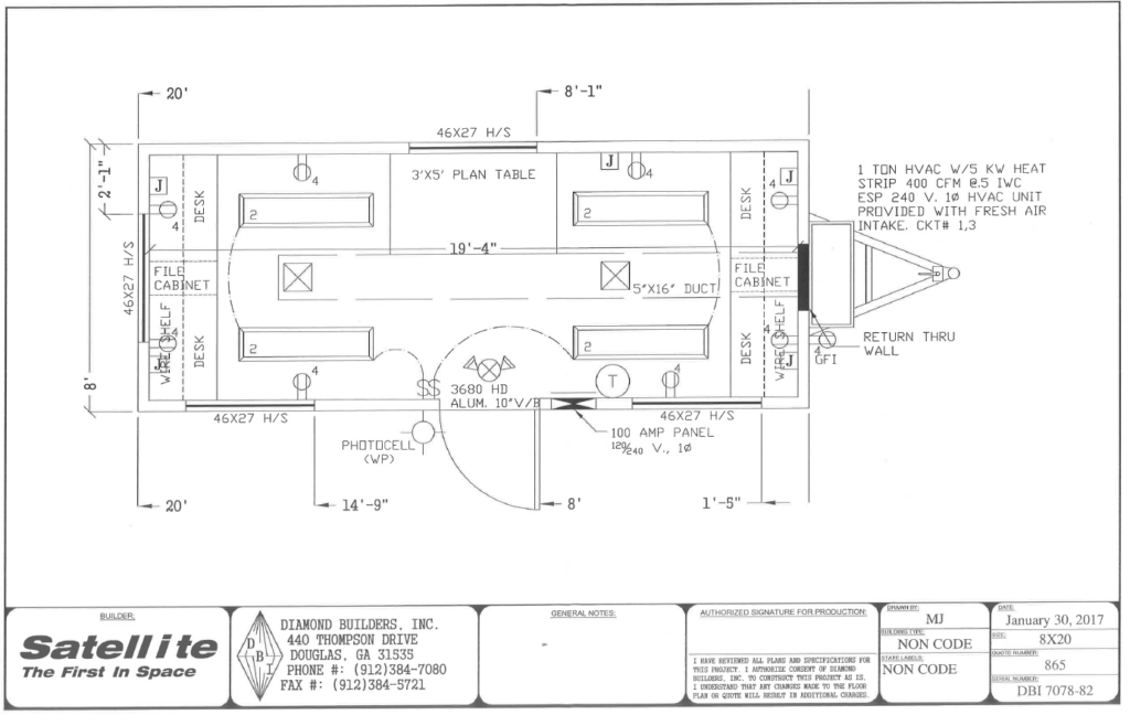 Mobile Office Floorplan