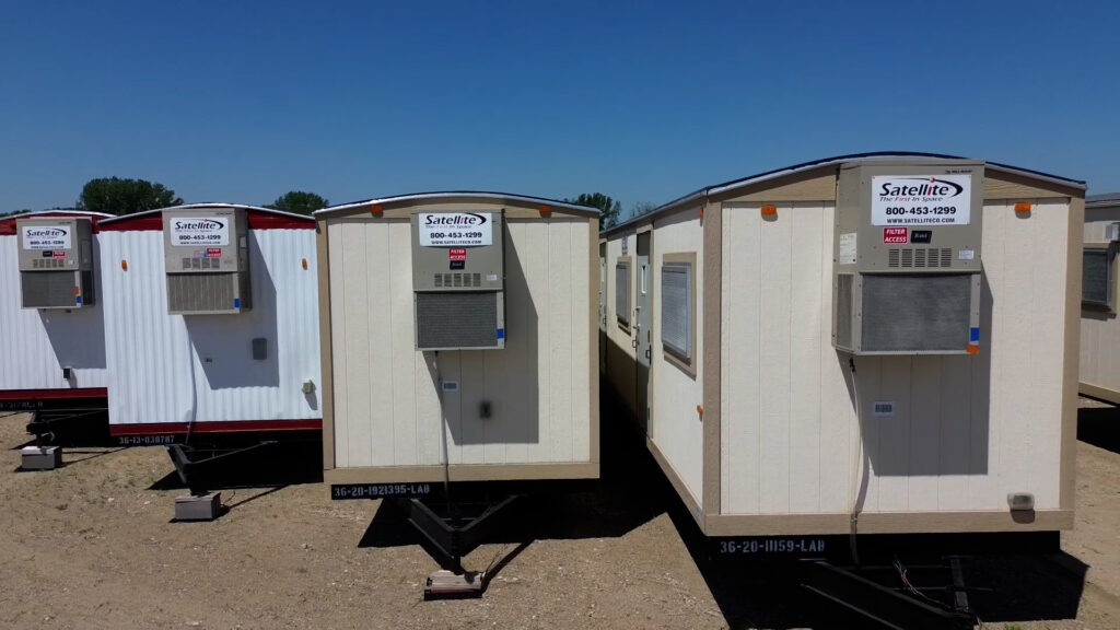 HVAC on Satellite Shelters Mobile Offices